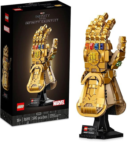 LEGO Marvel Infinity Gauntlet Building Set 76191 – 590 pieces with all 6 Infinity Stones and display stand