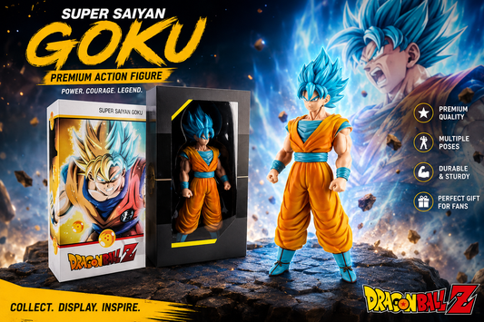 Dragon Ball Z Super Saiyan Blue Goku Action Figure – 37cm Premium Collectible