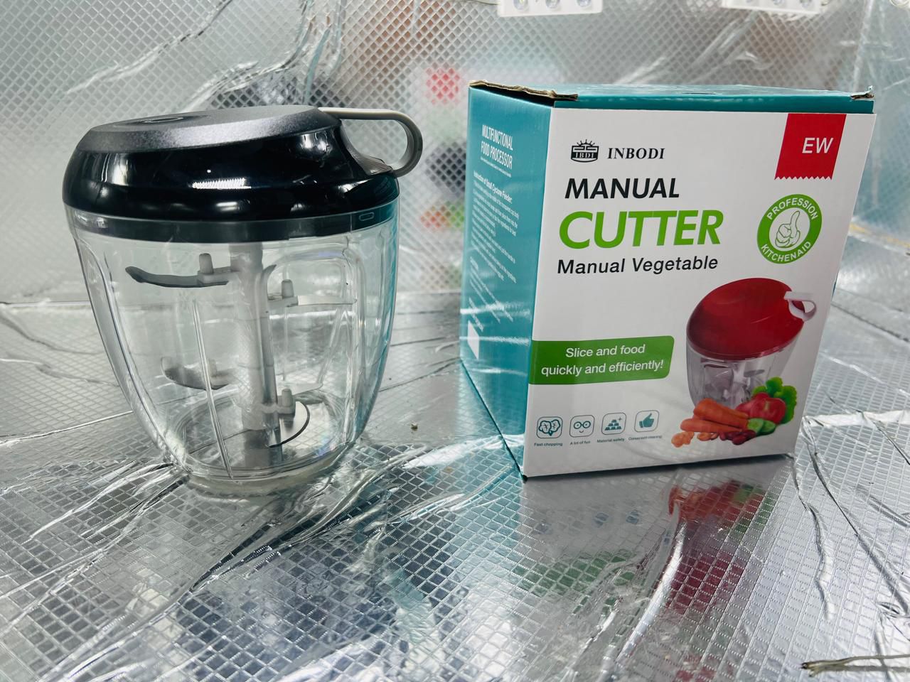 Manual Vegetable Cutter & Food Chopper – Pull String Hand Chopper