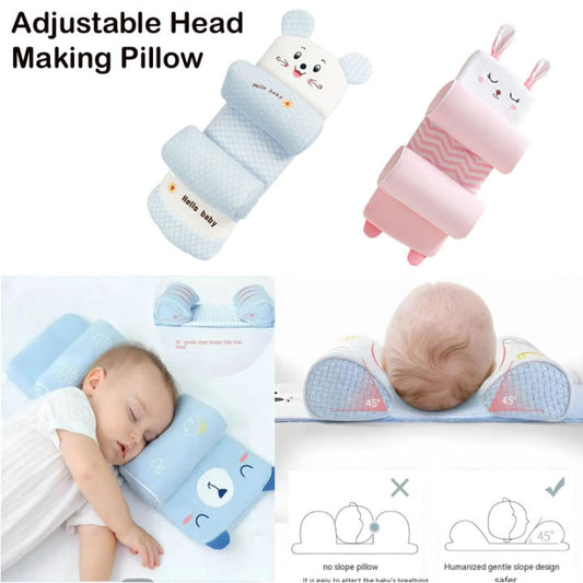 Baby Adjustable Head Shaping Pillow – Ergonomic Infant Sleep Support
