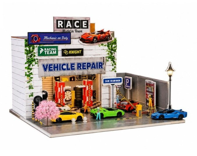 Metal Repair Shop Maintenance Garage DIY Model Kit