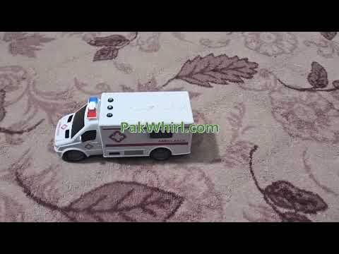 RC ایمبولینس کھلونا - ریموٹ کنٹرول ایمرجنسی وہیکل 1:18 اسکیل