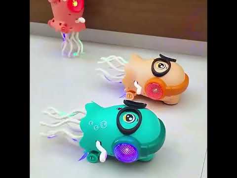 Universal Dancing Jellyfish Toy – Electric Music & Light-Up Crawling Toy