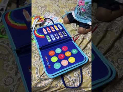Montessori Busy Book - Hands-On Learning Activity Board for Kids | Screen-Free Educational Toy