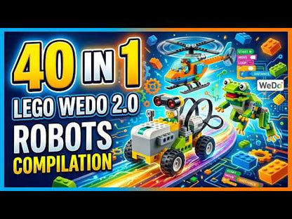 Gear Blocks STEM Building Set with WeDo 2.0 Programming Software, 280 Pieces, Ages 6+